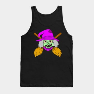 Halloween pictures on t-shirt for children witch Tank Top